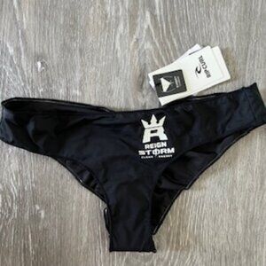 NWT Rip Curl Black Reign Storm Clean Energy Surf Cheeky Pant Women's S